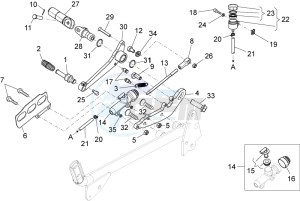 V7 II Racer ABS 750 drawing Rear master cylinder