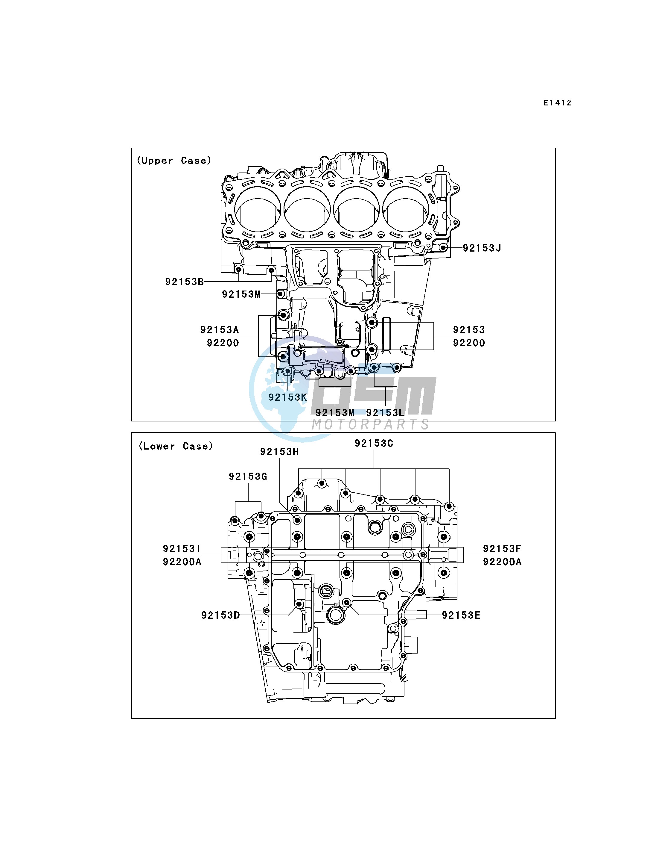 CRANKCASE BOLT PATTERN