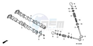 CBR1000RA9 UK - (E / ABS) drawing CAMSHAFT/VALVE