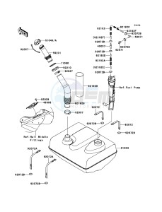 JET SKI ULTRA 300LX JT1500JBF EU drawing Fuel Tank