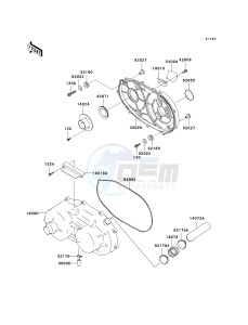 KAF 620 E [MULE 3010 4X4] (E1-E5) [MULE 3010 4X4] drawing CONVERTER COVER_DRIVE BELT