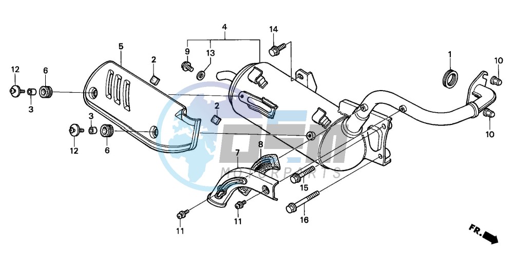 EXHAUST MUFFLER (SH75P/S/DP/DS)