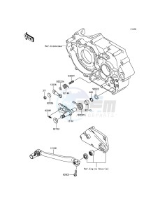 KLX250 KLX250SEF XX (EU ME A(FRICA) drawing Gear Change Mechanism