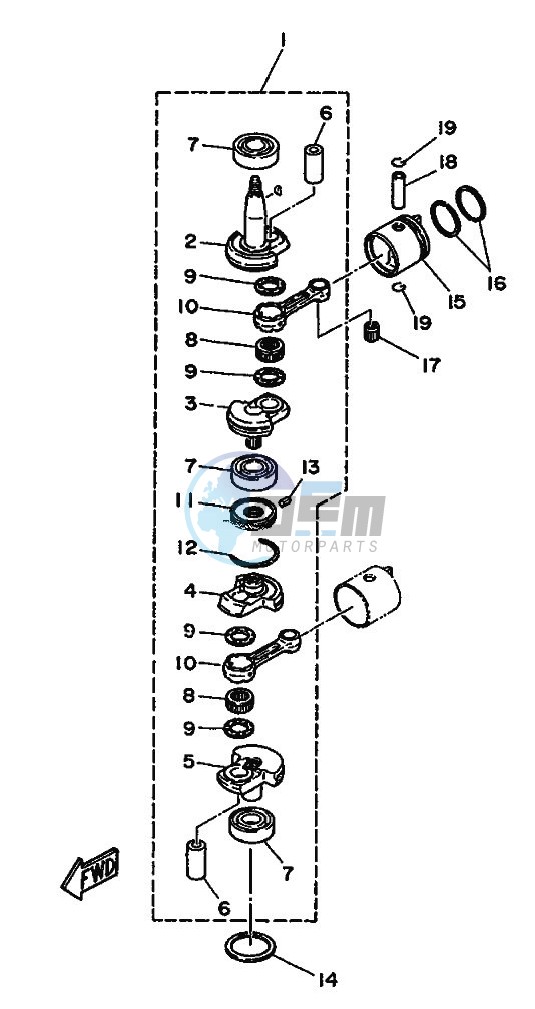 CRANKSHAFT--PISTON