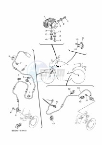 XSR700 MTM690-U (BLH1) drawing ELECTRICAL 3