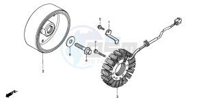 CBR600F4 drawing GENERATOR