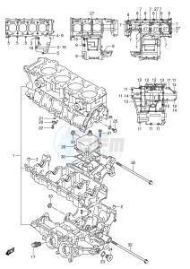 GSX-R600 (E2) drawing CRANKCASE