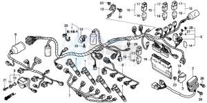 CBR900RR FIRE BLADE drawing WIRE HARNESS (CBR900RR2,3)