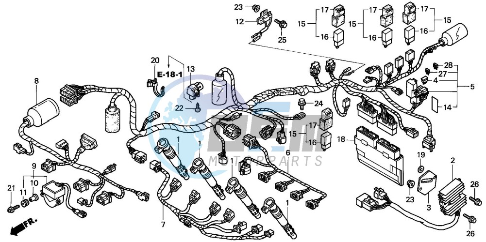 WIRE HARNESS (CBR900RR2,3)