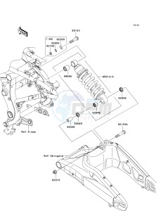 KLE 650 A [VERSYS] (9F-9F) A9F drawing SUSPENSION_SHOCK ABSORBER