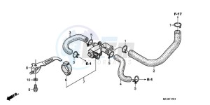 CBR600RAA Australia - (U / ABS) drawing AIR INJECTION CONTROL VALVE