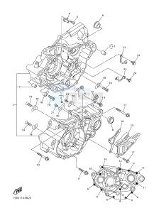 YZ250FX (B292 B293 B294 B294 B295) drawing CRANKCASE