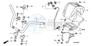 TRX420TM9 Australia - (U / 2WD) drawing HANDLE PIPE