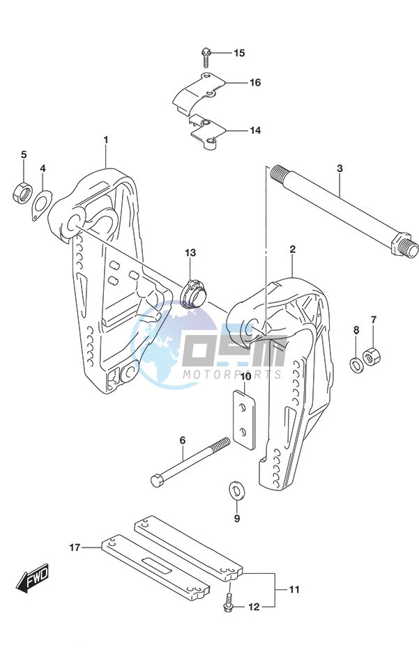 Clamp Bracket (DF 250S)