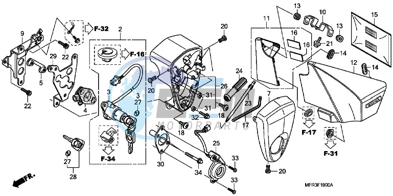 SIDE COVER/TOOLS/COMBINATION SWITCH