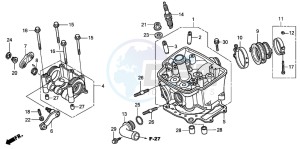 CRF450X drawing CYLINDER HEAD