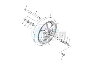 YZF R6 600 drawing FRONT WHEEL