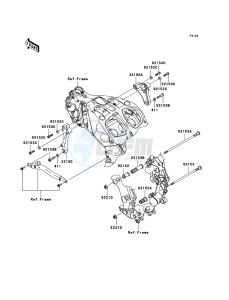 ZZR1400 ZX1400A7F FR GB XX (EU ME A(FRICA) drawing Engine Mount