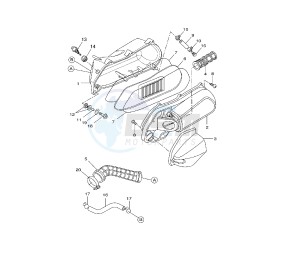 VP X-CITY 125 drawing INTAKE