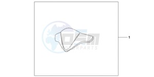 CB1000R9 Europe Direct - (ED) drawing KIT TIT. METER VISOR