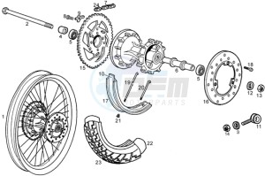 SMT 50 drawing Rear Wheel