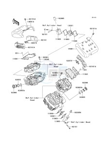 VN 1600 D [VULCAN 1600 NOMAD] (D1) D1 drawing CYLINDER HEAD COVER