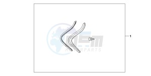 NSS250EX FORZA EX drawing SIDE VISOR (STD)