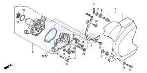 VT750DC BLACK WIDOW drawing WATER PUMP