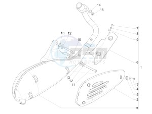 Liberty 125 4t Delivery e3 Single drawing Silencer