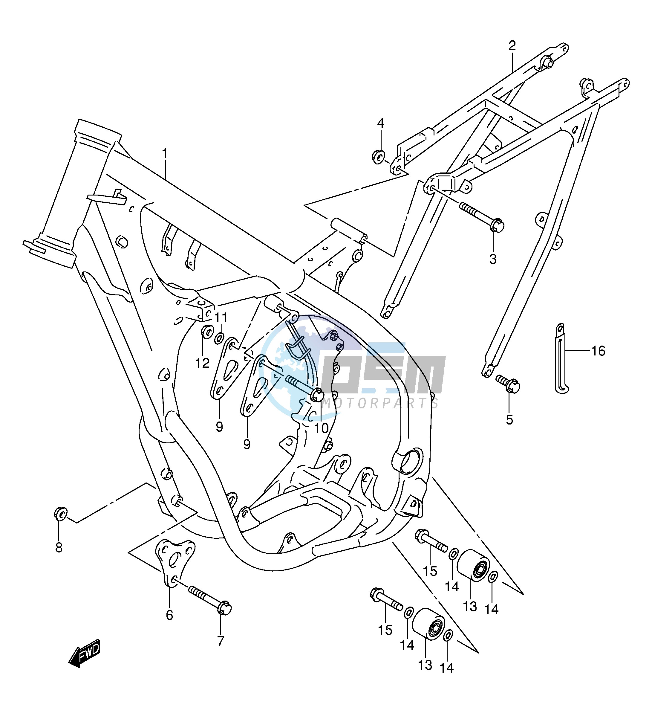 FRAME (MODEL K2 K3 K4 K5 K6)