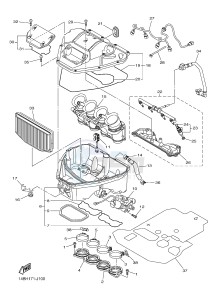 YZF-R1D 1000 (1KBV) drawing INTAKE