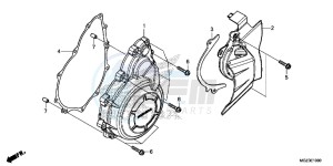 CBR500RAD CBR500R ABS UK - (E) drawing A.C. GENERATOR COVER