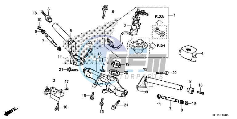 HANDLE PIPE/TOP BRIDGE