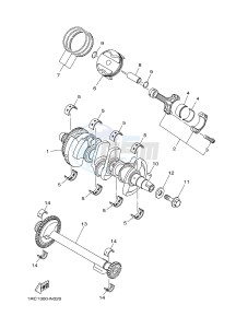 MT09A MT-09 ABS 900 (2DRN) drawing CRANKSHAFT & PISTON