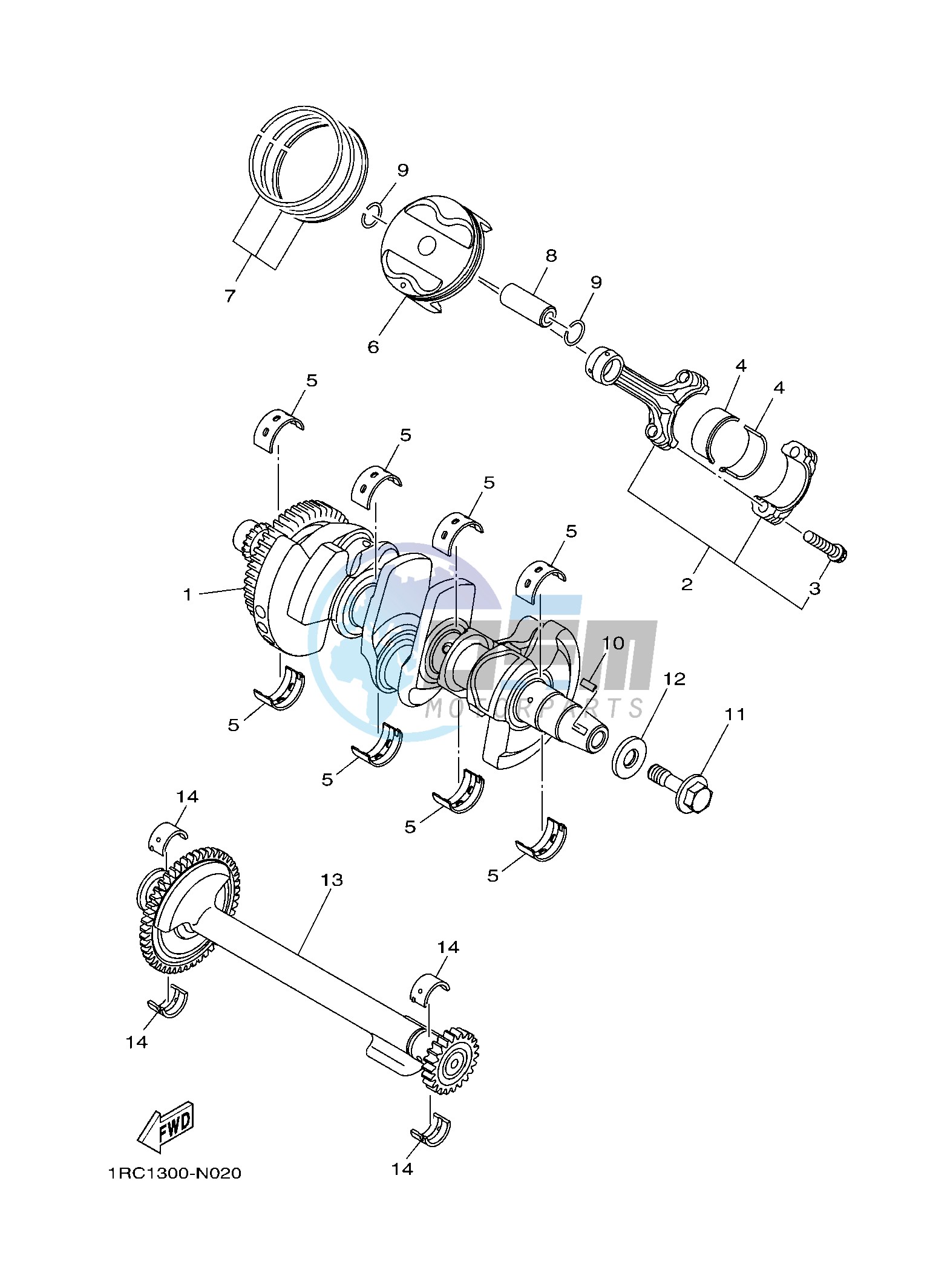 CRANKSHAFT & PISTON