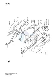 GSX-R750 (E3-E28) drawing FRAME COVER (MODEL K8)