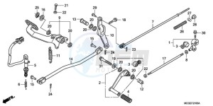 VT750CA9 Australia - (U / MME ST) drawing PEDAL (EXCEPT KO)