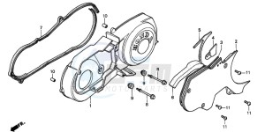 CH125 drawing LEFT CRANKCASE COVER