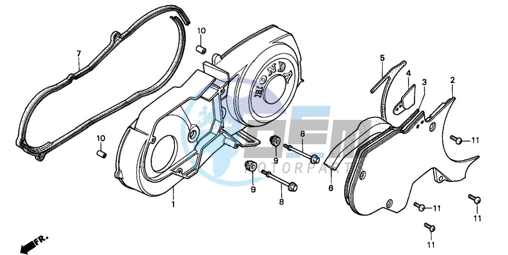 LEFT CRANKCASE COVER