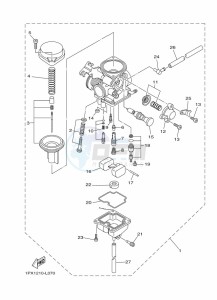 YBR125E (BN9J) drawing CARBURETOR