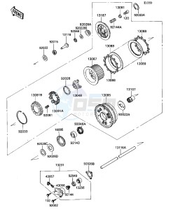 ZX 1100 C [NINJA ZX-11] (C1-C4) [NINJA ZX-11] drawing CLUTCH