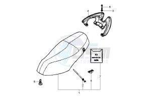 Fly 150 drawing Saddle