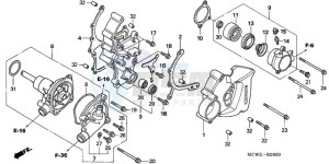 VFR800A9 ED / ABS MME TWO drawing WATER PUMP