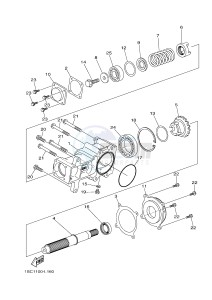 YFM300 RAPTOR 300 (1SC6 1SC7 1SC5) drawing MIDDLE DRIVE GEAR