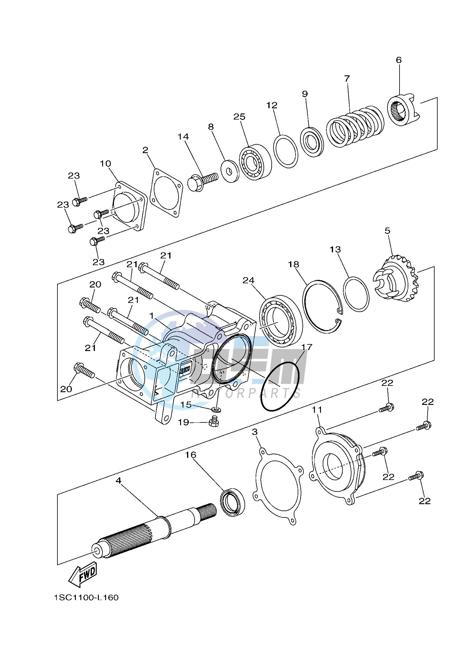 MIDDLE DRIVE GEAR