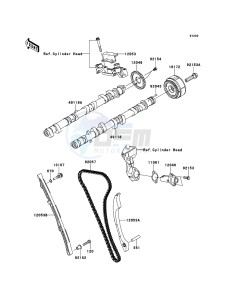 1400GTR_ABS ZG1400CEF FR GB XX (EU ME A(FRICA) drawing Camshaft(s)/Tensioner