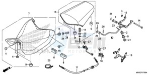 NC700SDD NC700S Dual Cluth ABS 2ED drawing SEAT