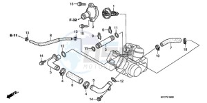 XL125VA EU / CMF - (EU / CMF) drawing WATER HOSE