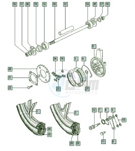 A35_J3-J5 50 J3-J5 drawing Rear wheel