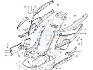 NRG 50 power DT serie speciale drawing Side cover - Spoiler